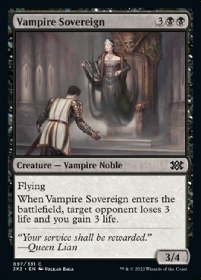 Vampire Sovereign [Double Masters 2022] | Card Merchant Takapuna