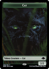 Goblin // Cat (008) Double-Sided Token [Dominaria Remastered Tokens] | Card Merchant Takapuna