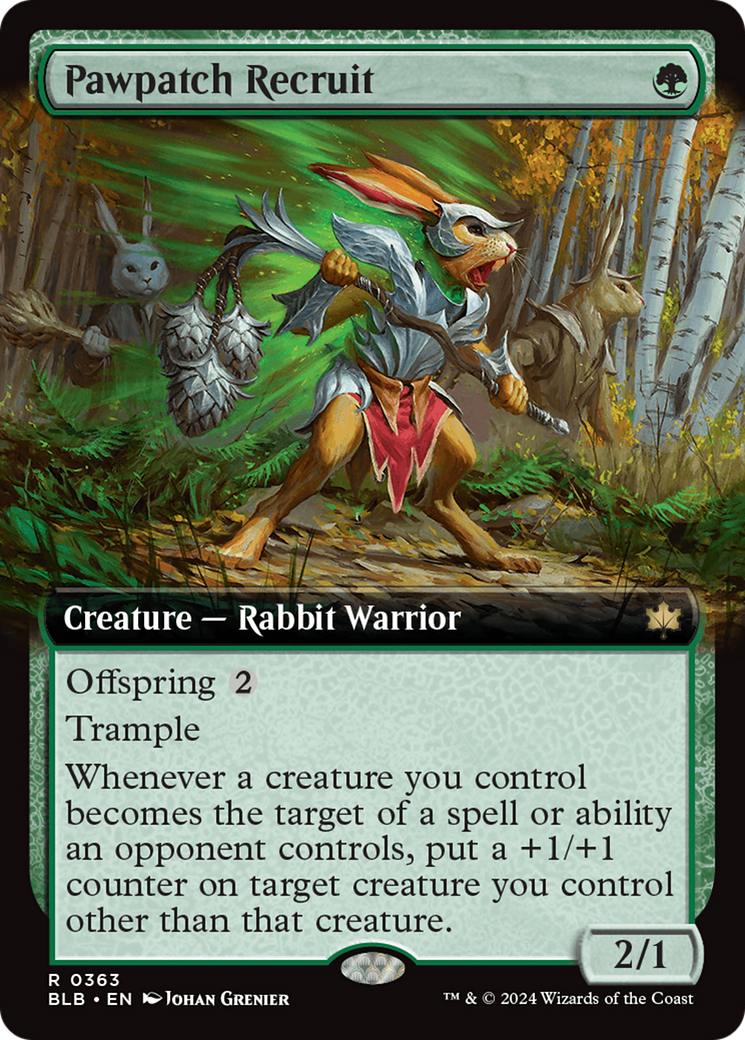 Pawpatch Recruit (Extended Art) [Bloomburrow] | Card Merchant Takapuna