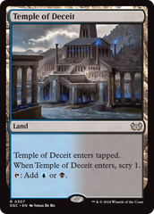 Temple of Deceit [Duskmourn: House of Horror Commander] | Card Merchant Takapuna