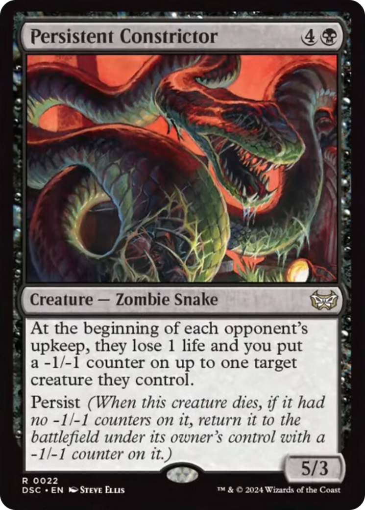 Persistent Constrictor [Duskmourn: House of Horror Commander] | Card Merchant Takapuna