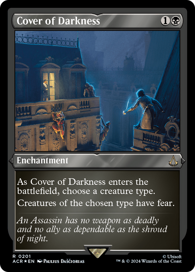 Cover of Darkness (Foil Etched) [Assassin's Creed] | Card Merchant Takapuna