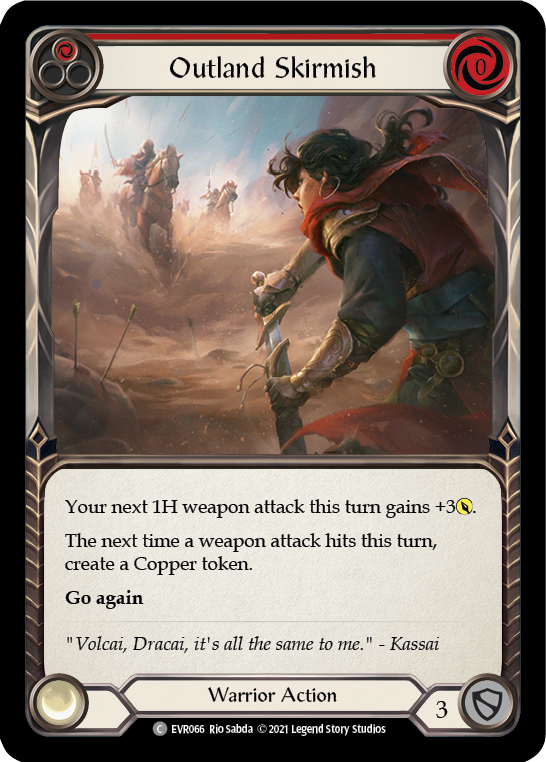 Outland Skirmish (Red) [EVR066] (Everfest)  1st Edition Normal | Card Merchant Takapuna