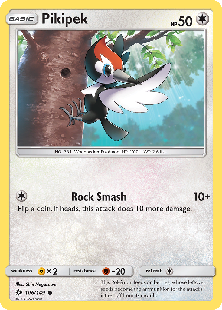 Pikipek (106/149) [Sun & Moon: Base Set] | Card Merchant Takapuna