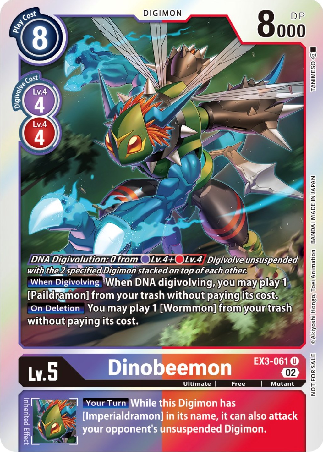 Dinobeemon [EX3-061] (Alternate Art) [Draconic Roar] | Card Merchant Takapuna