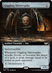 Giggling Skitterspike (Extended Art) [Duskmourn: House of Horror Commander] | Card Merchant Takapuna