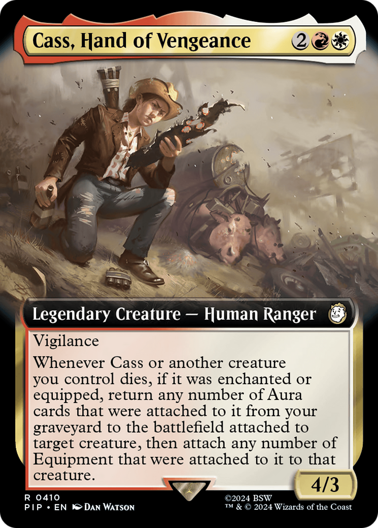 Cass, Hand of Vengeance (Extended Art) [Fallout] | Card Merchant Takapuna