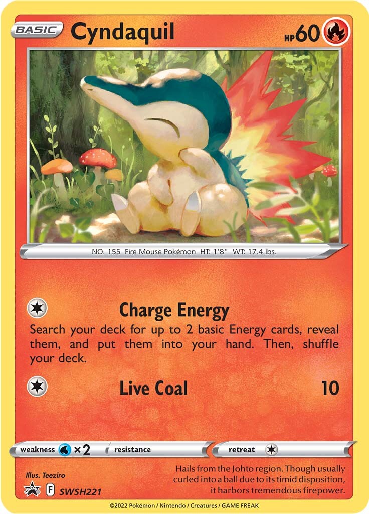 Cyndaquil (SWSH221) [Sword & Shield: Black Star Promos] | Card Merchant Takapuna