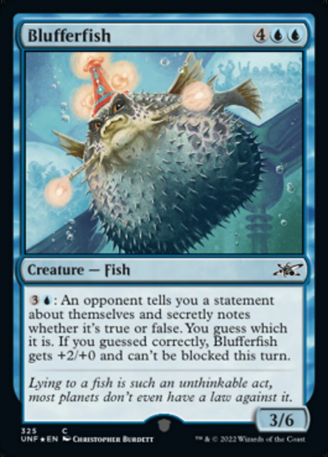 Blufferfish (Galaxy Foil) [Unfinity] | Card Merchant Takapuna