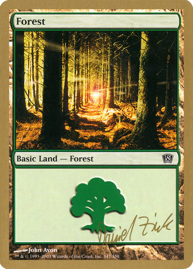 Forest (dz347) (Daniel Zink) [World Championship Decks 2003] | Card Merchant Takapuna