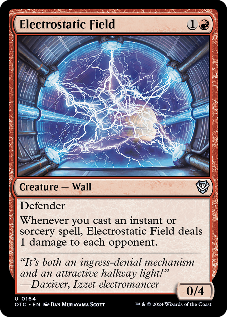 Electrostatic Field [Outlaws of Thunder Junction Commander] | Card Merchant Takapuna