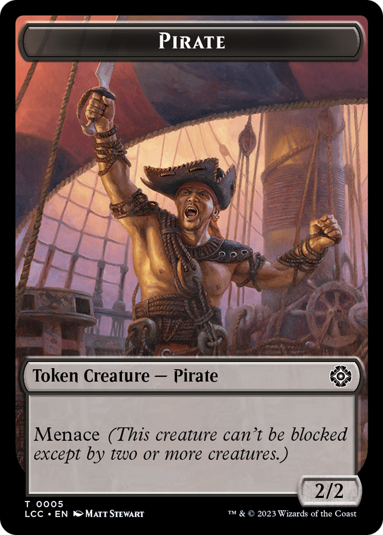 City's Blessing // Pirate (0005) Double-Sided Token [The Lost Caverns of Ixalan Commander Tokens] | Card Merchant Takapuna