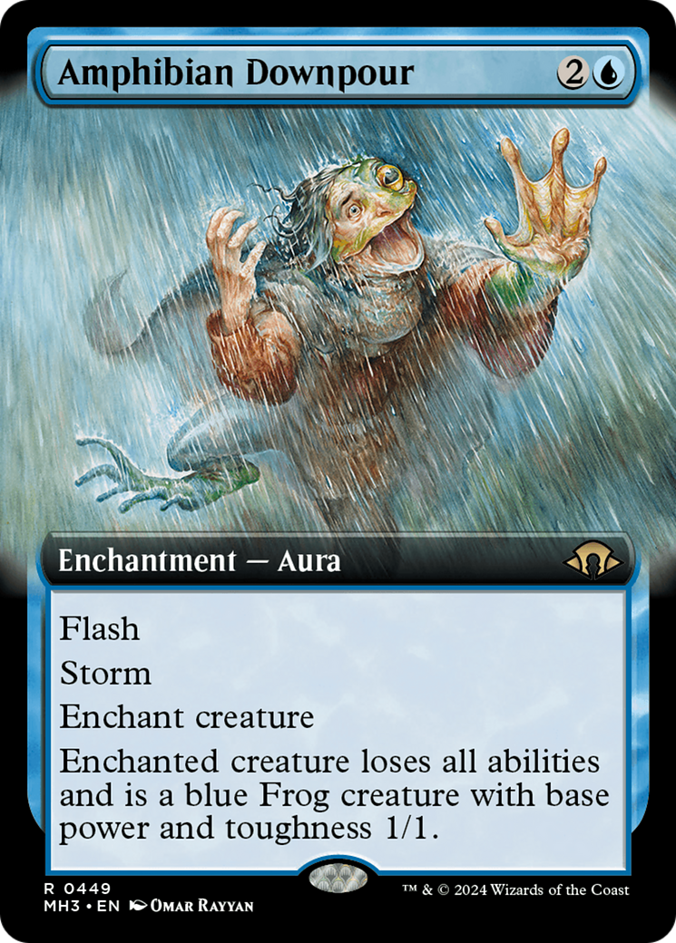 Amphibian Downpour (Extended Art) [Modern Horizons 3] | Card Merchant Takapuna