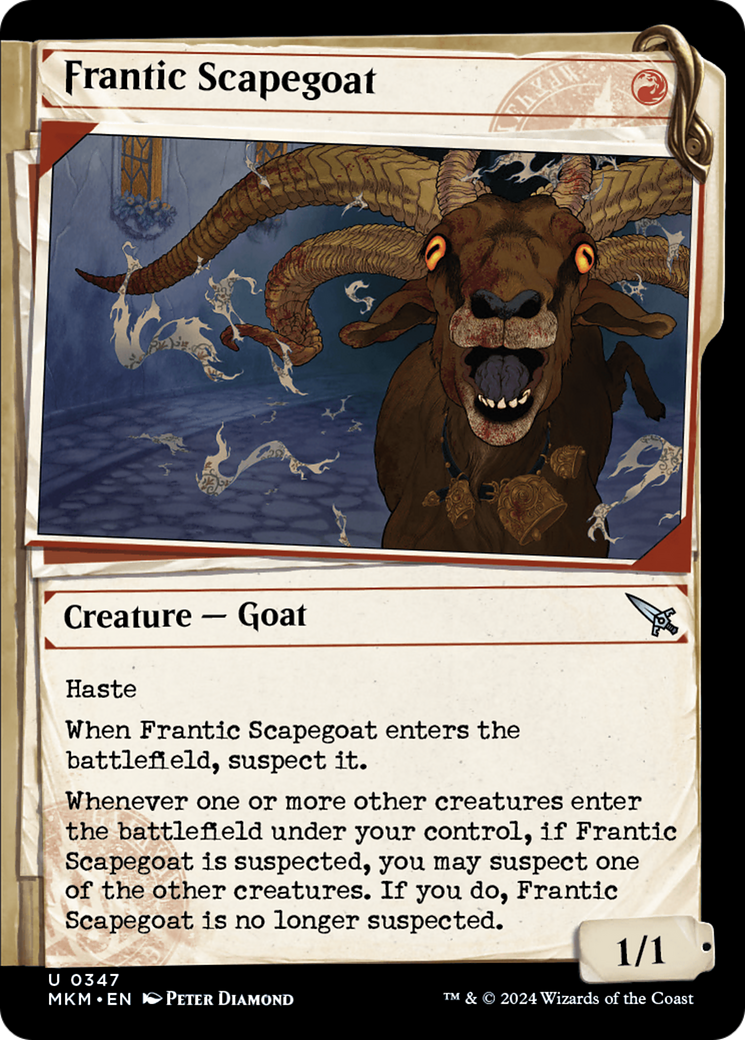 Frantic Scapegoat (Showcase) [Murders at Karlov Manor] | Card Merchant Takapuna