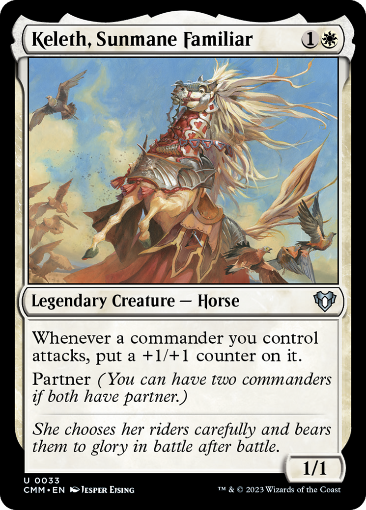 Keleth, Sunmane Familiar [Commander Masters] | Card Merchant Takapuna