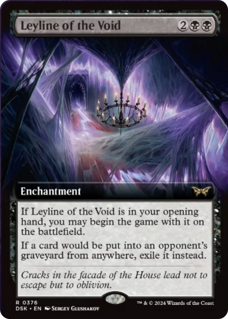 Leyline of the Void (Extended Art) [Duskmourn: House of Horror] | Card Merchant Takapuna