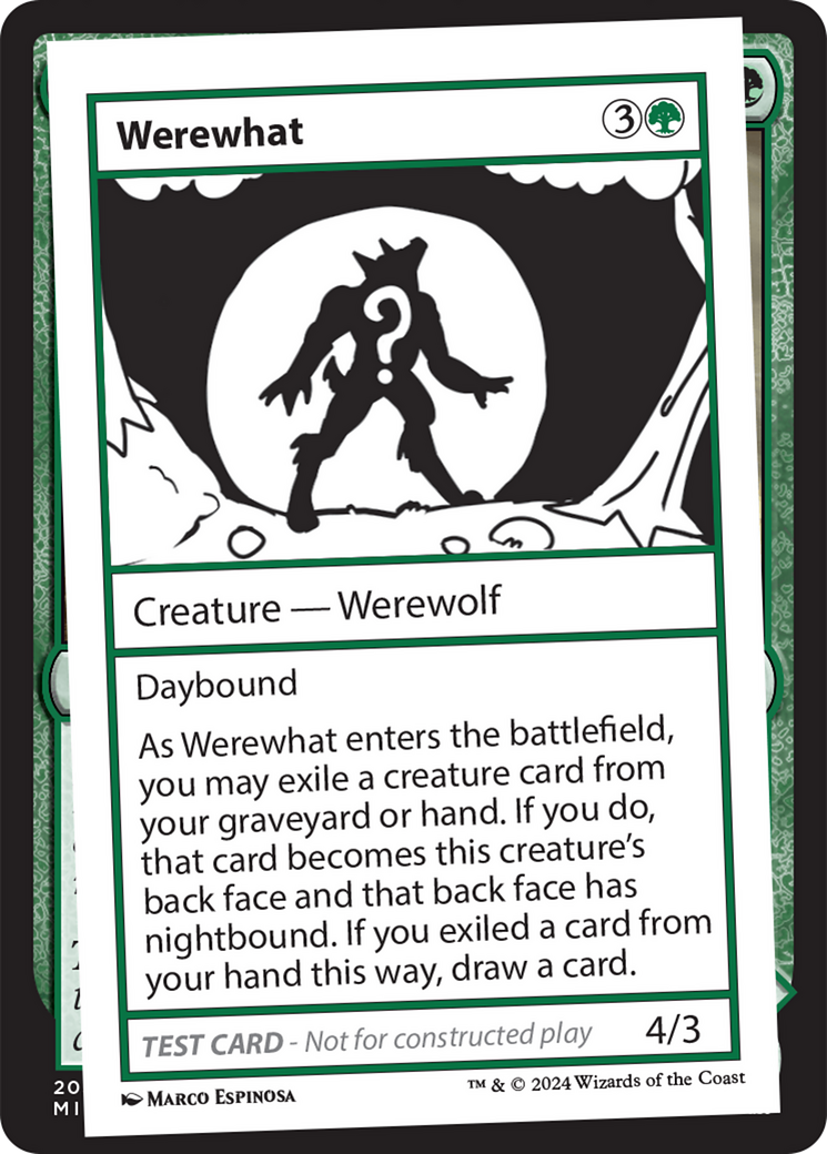 Werewhat [Mystery Booster 2 Playtest Cards] | Card Merchant Takapuna