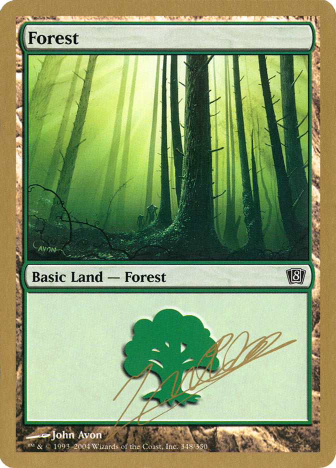 Forest (jn348) (Julien Nuijten) [World Championship Decks 2004] | Card Merchant Takapuna