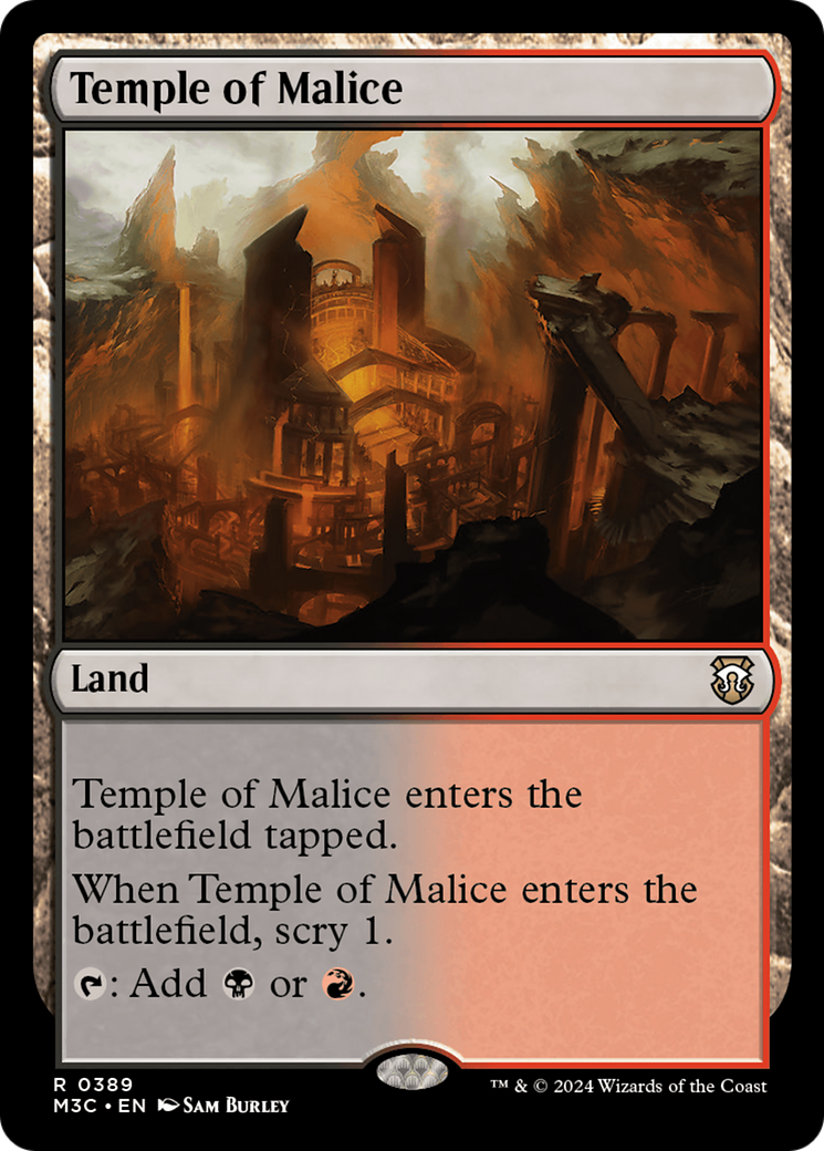 Temple of Malice (Ripple Foil) [Modern Horizons 3 Commander] | Card Merchant Takapuna