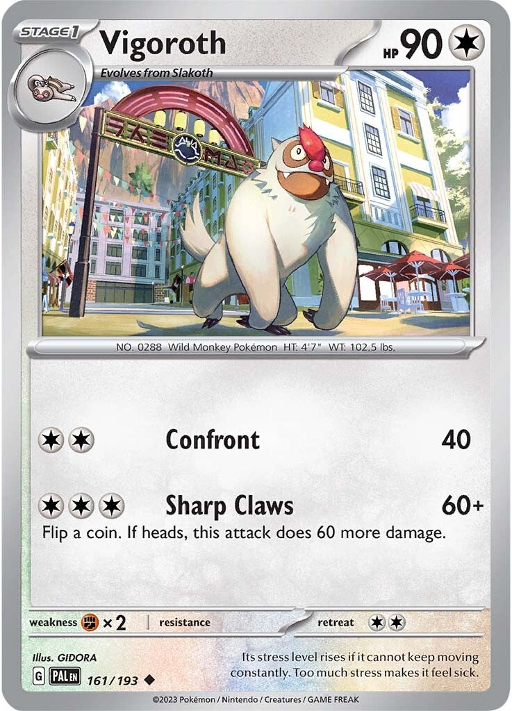 Vigoroth (161/193) [Scarlet & Violet: Paldea Evolved] | Card Merchant Takapuna