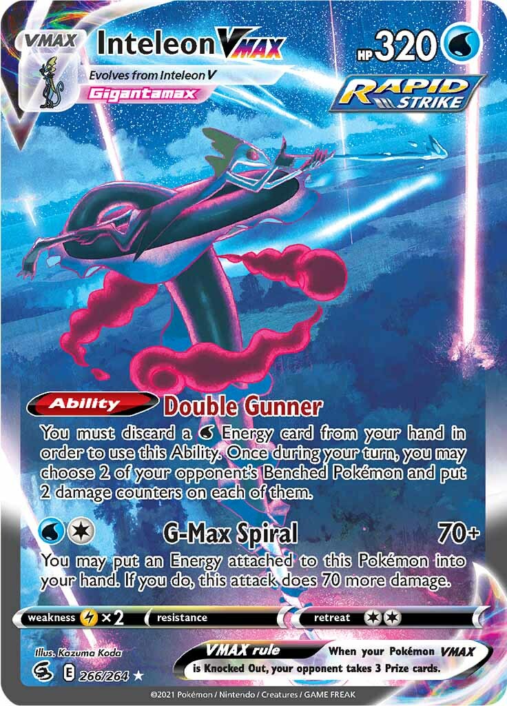 Inteleon VMAX (266/264) [Sword & Shield: Fusion Strike] | Card Merchant Takapuna