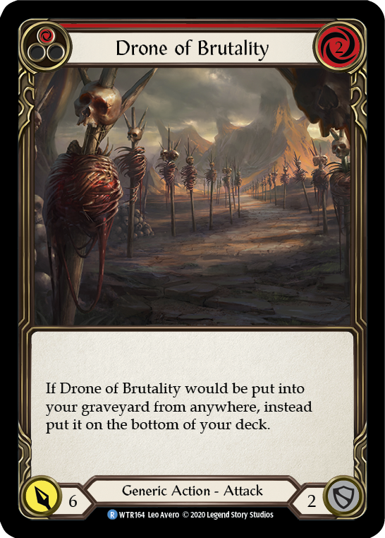 Drone of Brutality (Red) [U-WTR164] (Welcome to Rathe Unlimited)  Unlimited Normal | Card Merchant Takapuna