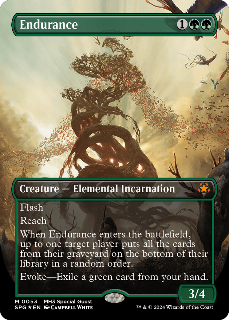 Endurance (Borderless) (Textured Foil) [Modern Horizons 3 Special Guests] | Card Merchant Takapuna