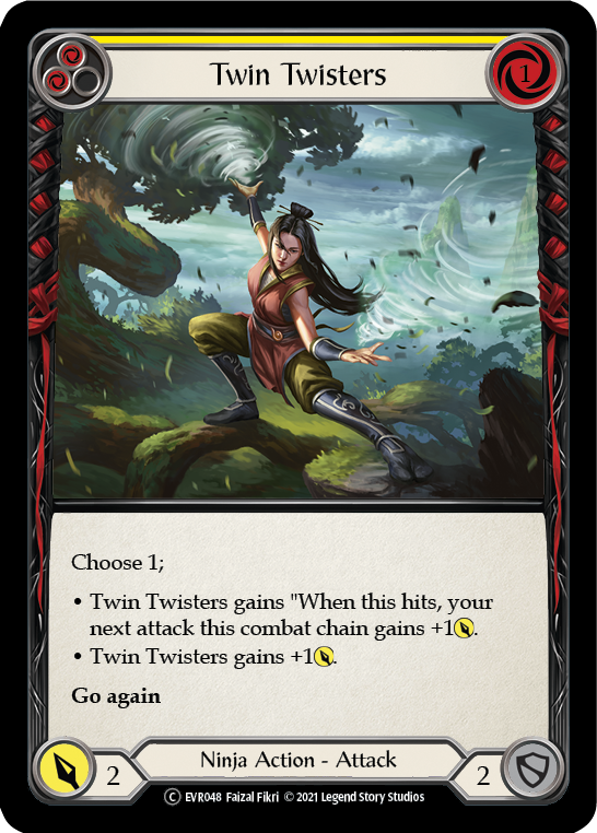 Twin Twisters (Yellow) [EVR048] (Everfest)  1st Edition Normal | Card Merchant Takapuna