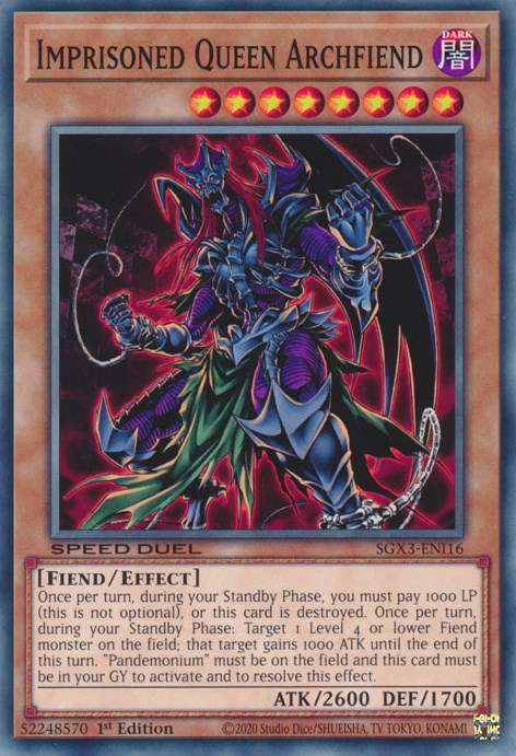 Imprisoned Queen Archfiend [SGX3-ENI16] Common | Card Merchant Takapuna