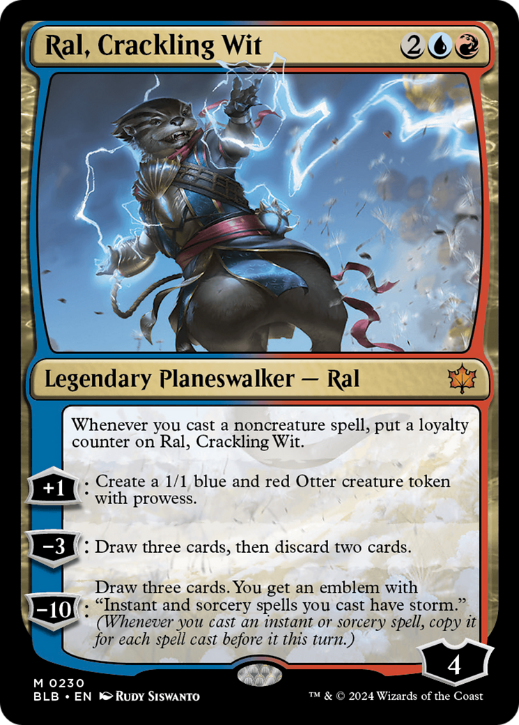 Ral, Crackling Wit [Bloomburrow] | Card Merchant Takapuna