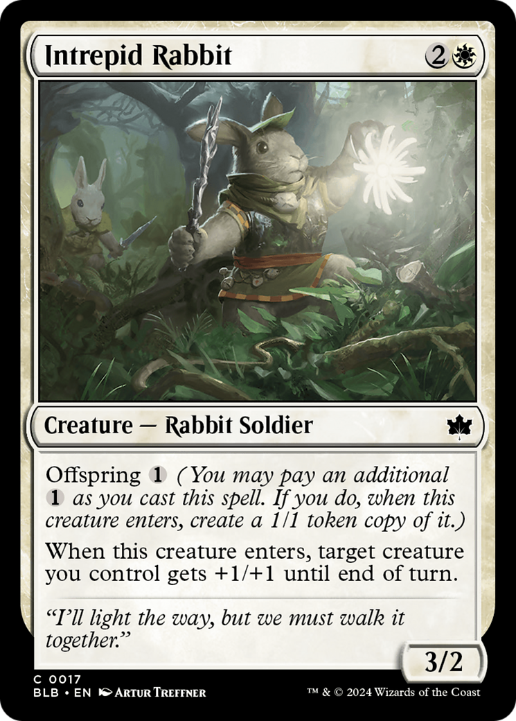 Intrepid Rabbit [Bloomburrow] | Card Merchant Takapuna