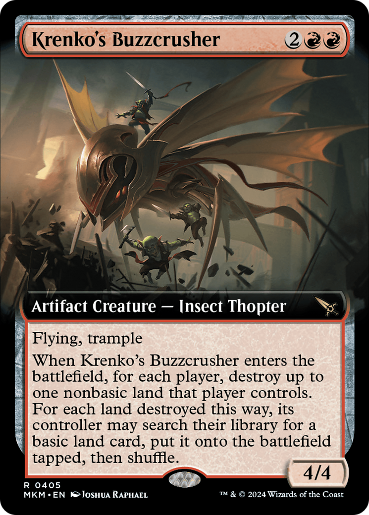 Krenko's Buzzcrusher (Extended Art) [Murders at Karlov Manor] | Card Merchant Takapuna