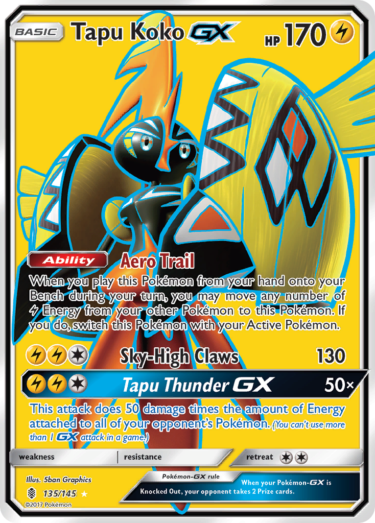 Tapu Koko GX (135/145) [Sun & Moon: Guardians Rising] | Card Merchant Takapuna