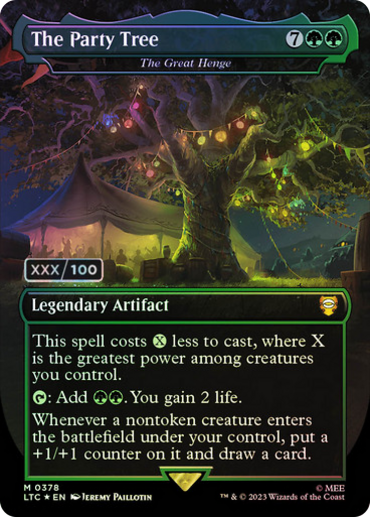 The Party Tree - The Great Henge (Serialized) [The Lord of the Rings: Tales of Middle-Earth Commander] | Card Merchant Takapuna