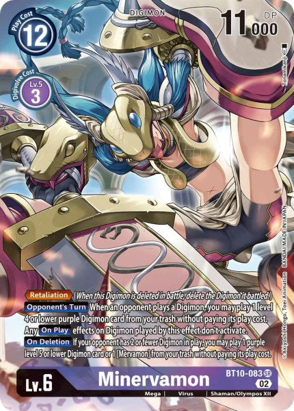 Minervamon [BT10-083] (Alternate Art) [Xros Encounter] | Card Merchant Takapuna