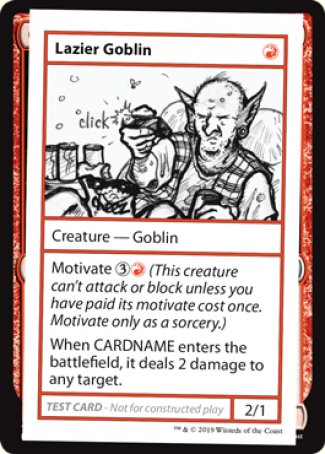 Lazier Goblin (2021 Edition) [Mystery Booster Playtest Cards] | Card Merchant Takapuna