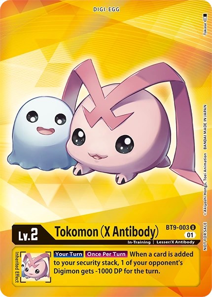 Tokomon (X Antibody) [BT9-003] (Alternative Art - Box Topper) [X Record] | Card Merchant Takapuna