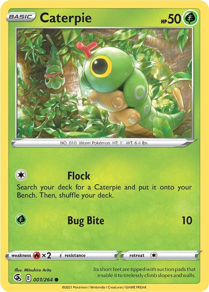 Caterpie (001/264) [Sword & Shield: Fusion Strike] | Card Merchant Takapuna