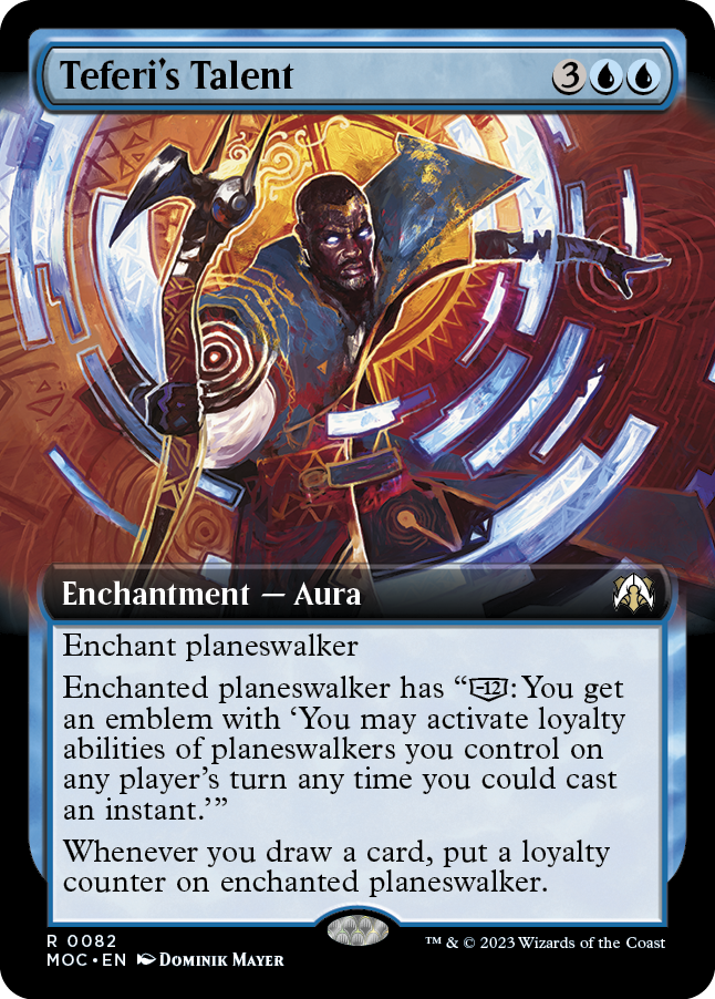 Teferi's Talent (Extended Art) [March of the Machine Commander] | Card Merchant Takapuna