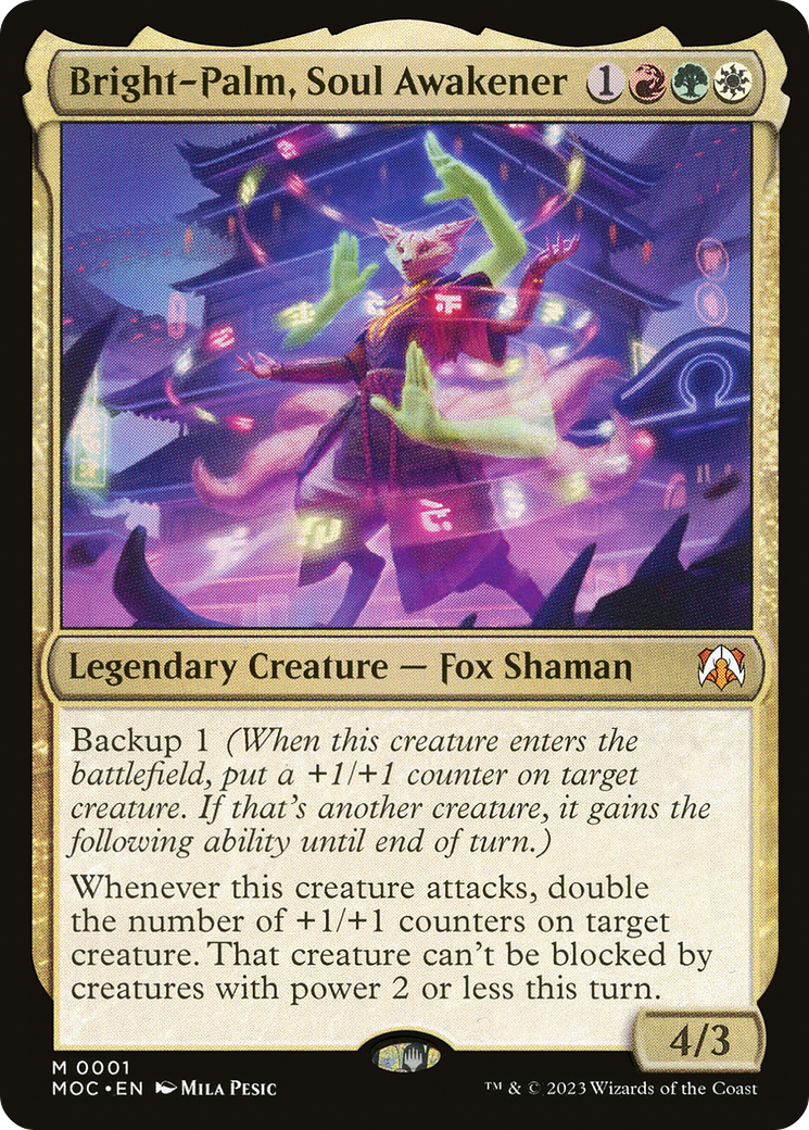 Bright-Palm, Soul Awakener [March of the Machine Commander] | Card Merchant Takapuna