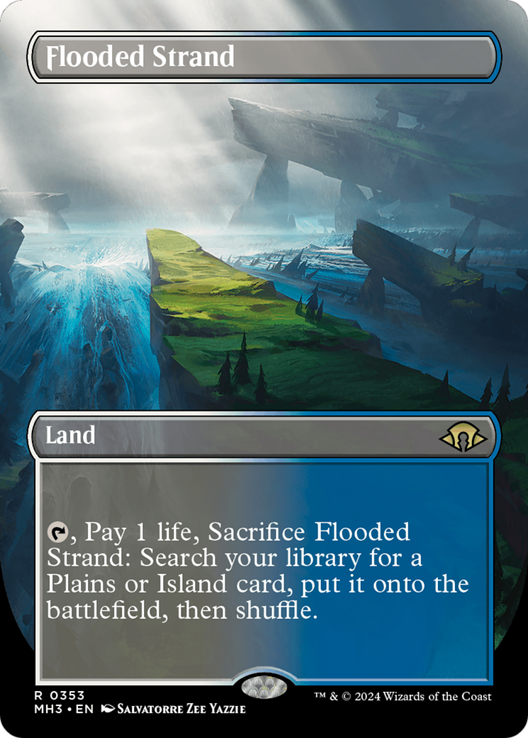 Flooded Strand (Borderless) [Modern Horizons 3] | Card Merchant Takapuna