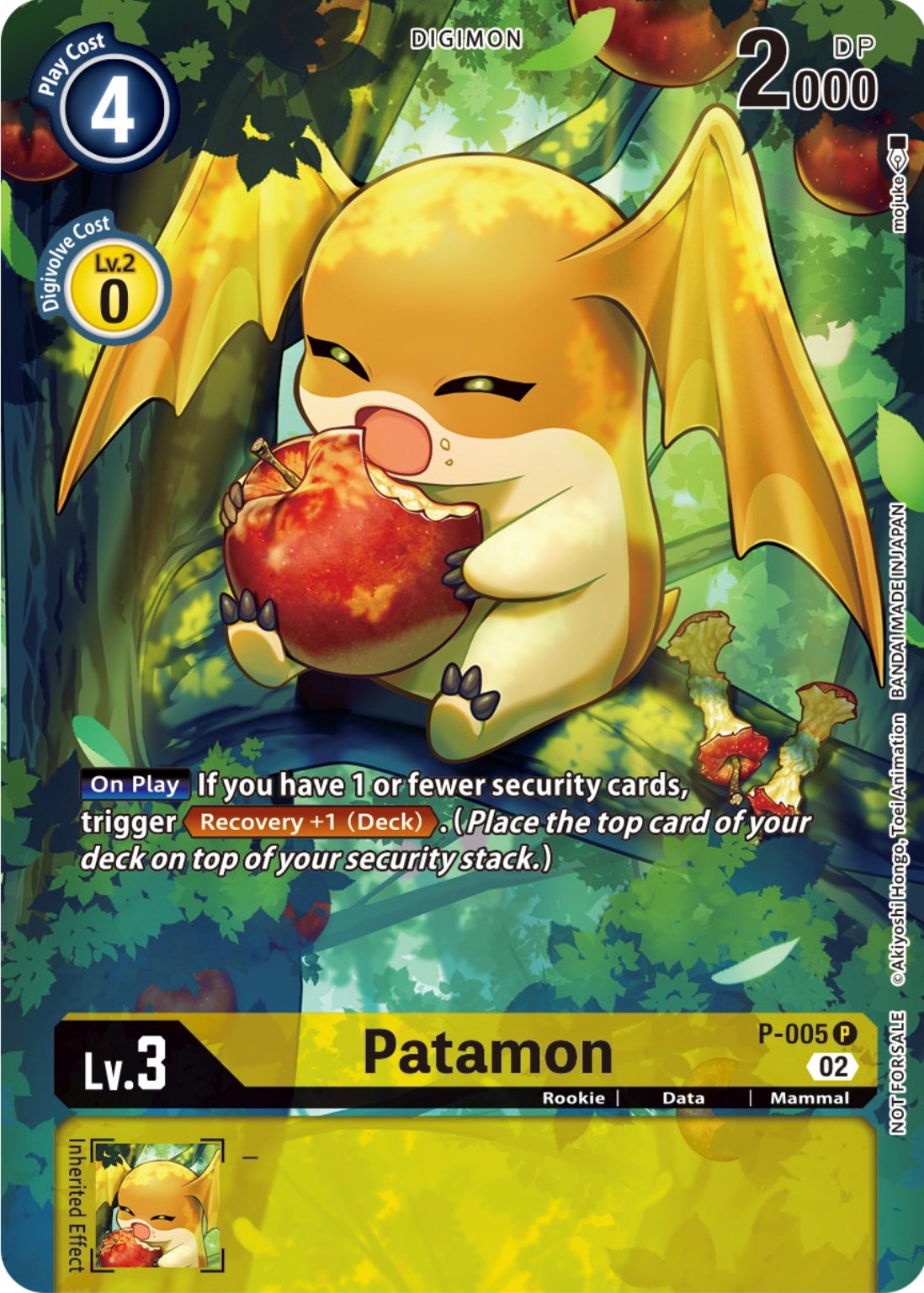 Patamon [P-005] (Digimon Illustration Competition Promotion Pack) [Promotional Cards] | Card Merchant Takapuna