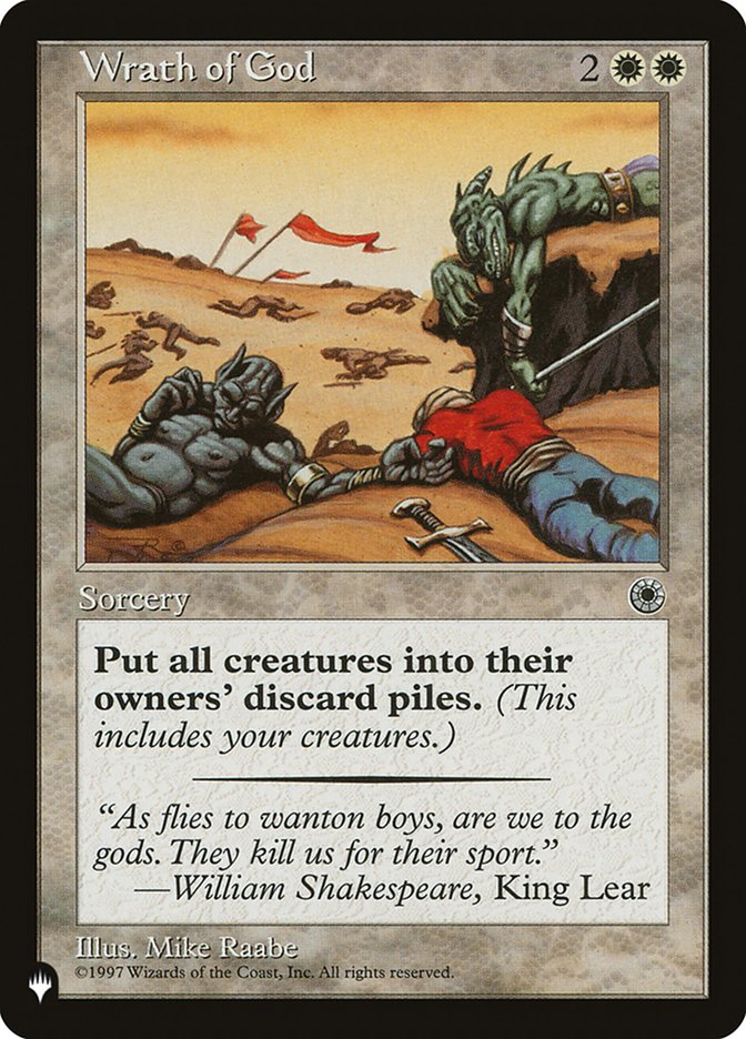 Wrath of God [The List] | Card Merchant Takapuna