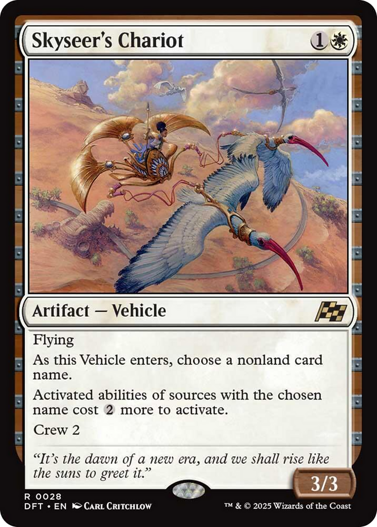 Skyseer's Chariot [Aetherdrift] | Card Merchant Takapuna