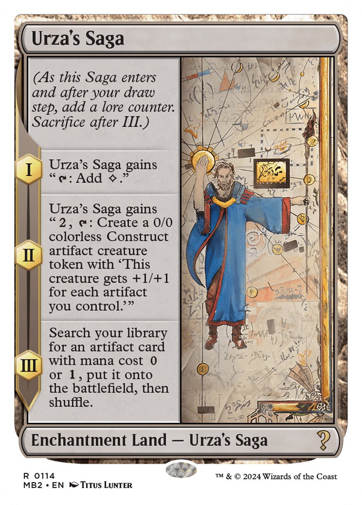 Urza's Saga (White Border) [Mystery Booster 2] | Card Merchant Takapuna