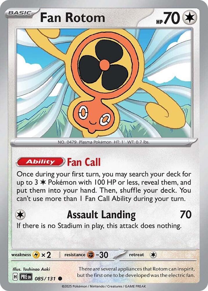 Fan Rotom (085/131) [Scarlet & Violet: Prismatic Evolutions] | Card Merchant Takapuna