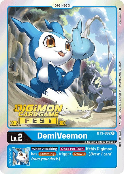 DemiVeemon [BT3-002] (Digimon Card Game Fest 2022) [Release Special Booster Promos] | Card Merchant Takapuna