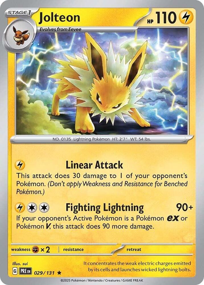 Jolteon (029/131) [Scarlet & Violet: Prismatic Evolutions] | Card Merchant Takapuna