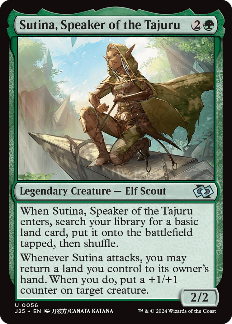 Sutina, Speaker of the Tajuru (Anime) [Foundations Jumpstart] | Card Merchant Takapuna