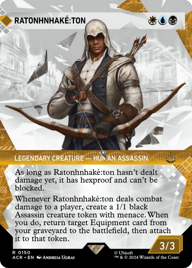 Ratonhnhake:ton (Showcase) [Assassin's Creed] | Card Merchant Takapuna